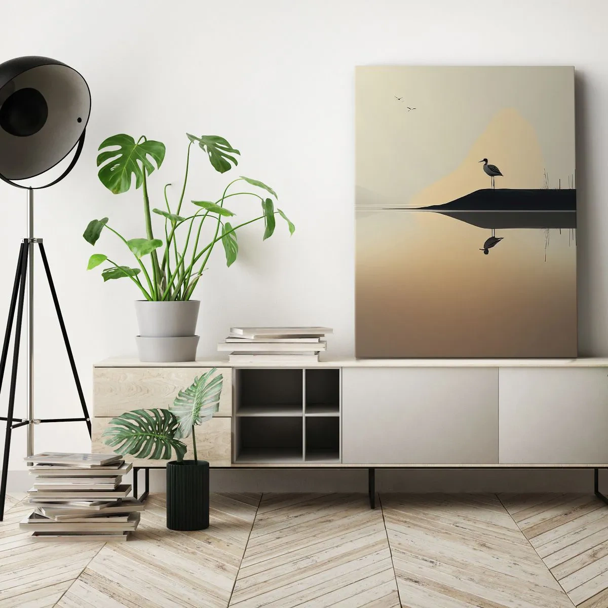 Quadro su tela - Stampe su Tela - Il signore del lago - 55x100 cm