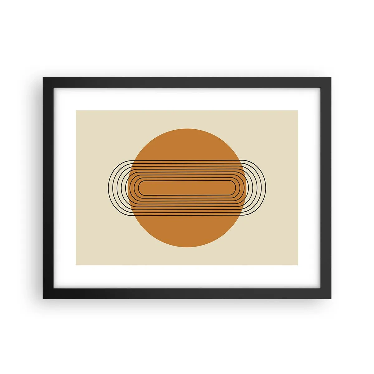 Poster in cornice nera - Piano perfetto - 40x30 cm