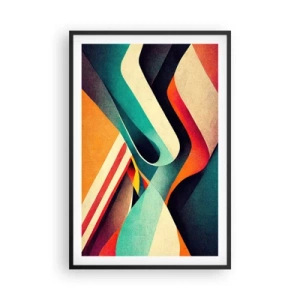 Poster in cornice nera - Composizione intensa - 61x91 cm