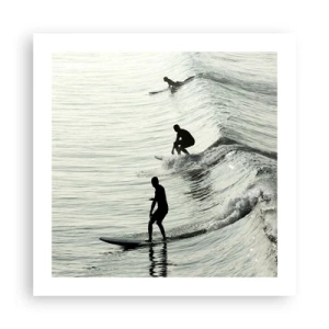 Poster - Onde all'incontro - 50x50 cm