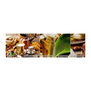 Campione di Fotomurale Premium Sand - Buona giornata! - Caffè, Gastronomia, Cucina - 100x30 cm