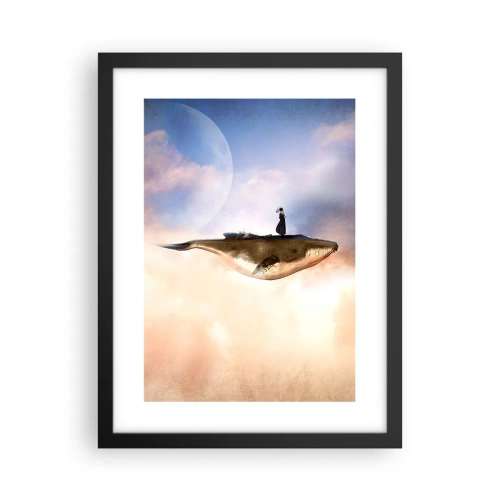 Poster in cornice nera - Viaggio surreale - 30x40 cm