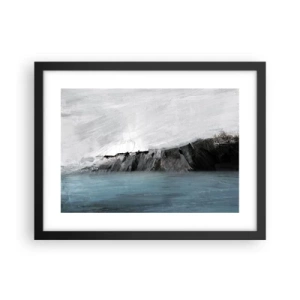 Poster in cornice nera - Acqua-terra: lo scontro degli elementi - 40x30 cm