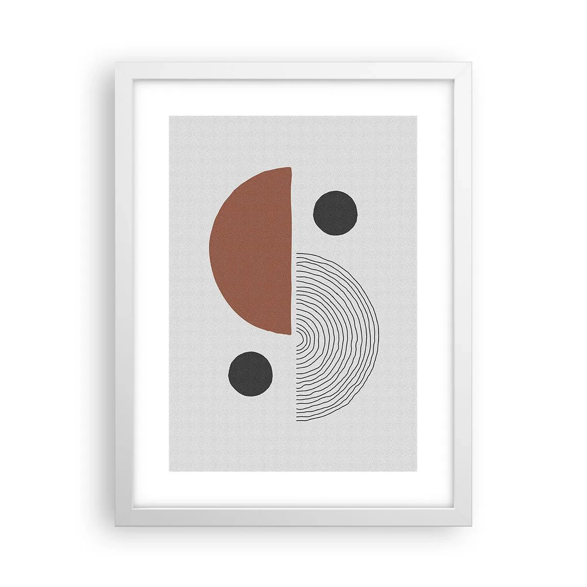 Poster in cornice bianca - La perfezione del cerchio - 30x40 cm