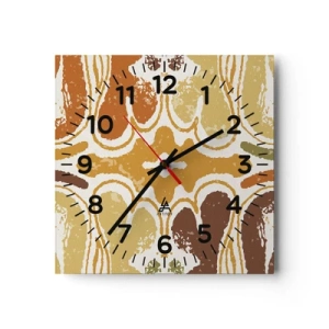 Orologio da parete - Orologio in Vetro - Astrazione sentimentale - 40x40 cm