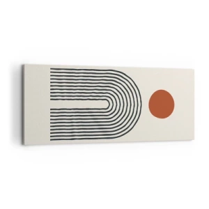 Quadro su tela - Stampe su Tela - Magnetismo di forme e colori - 100x40 cm