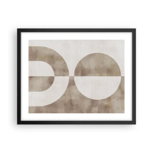 Poster in cornice nera - Analogie e differenze - 50x40 cm