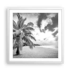 Poster in cornice bianca - Quando hai nostalgia della solitudine... - 50x50 cm