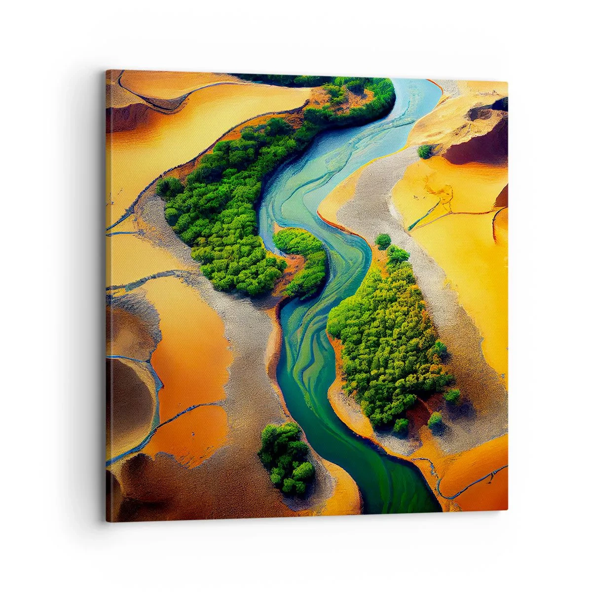 Quadro su tela - Stampe su Tela - Il fiume della vita - 70x70 cm