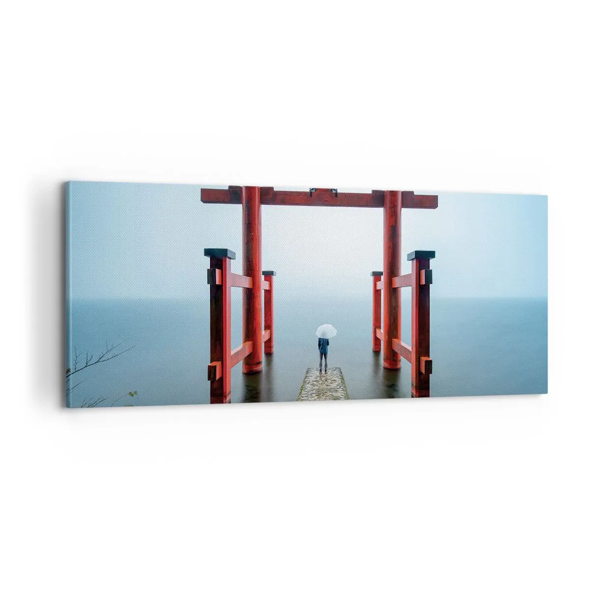 Quadro su tela - Stampe su Tela - Meditazione giapponese - 100x40 cm