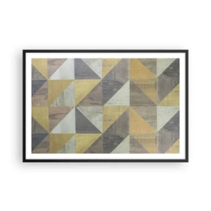 Poster in cornice nera - Secondo i triangoli - 91x61 cm