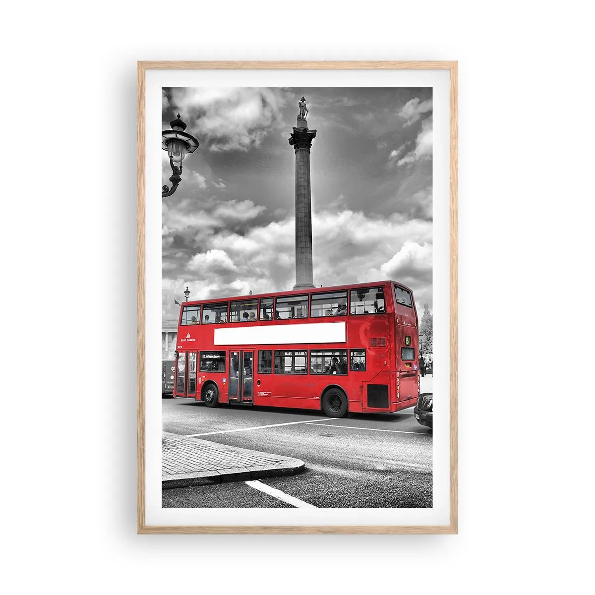 Poster in cornice rovere chiaro - Il vero flusso sanguigno della città - 61x91 cm