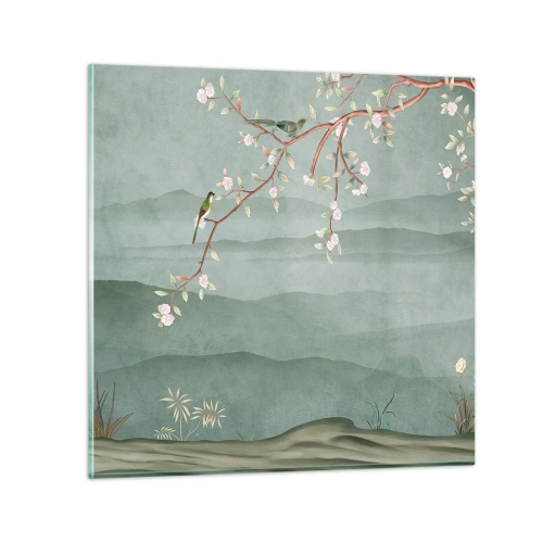 Quadro su vetro - Eccoti primavera - 30x30 cm