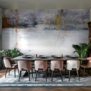 Fotomurali Standard Eco - Dietro la cortina d'aria - Astrazione, Pezzo, Pittura - 350x256 cm