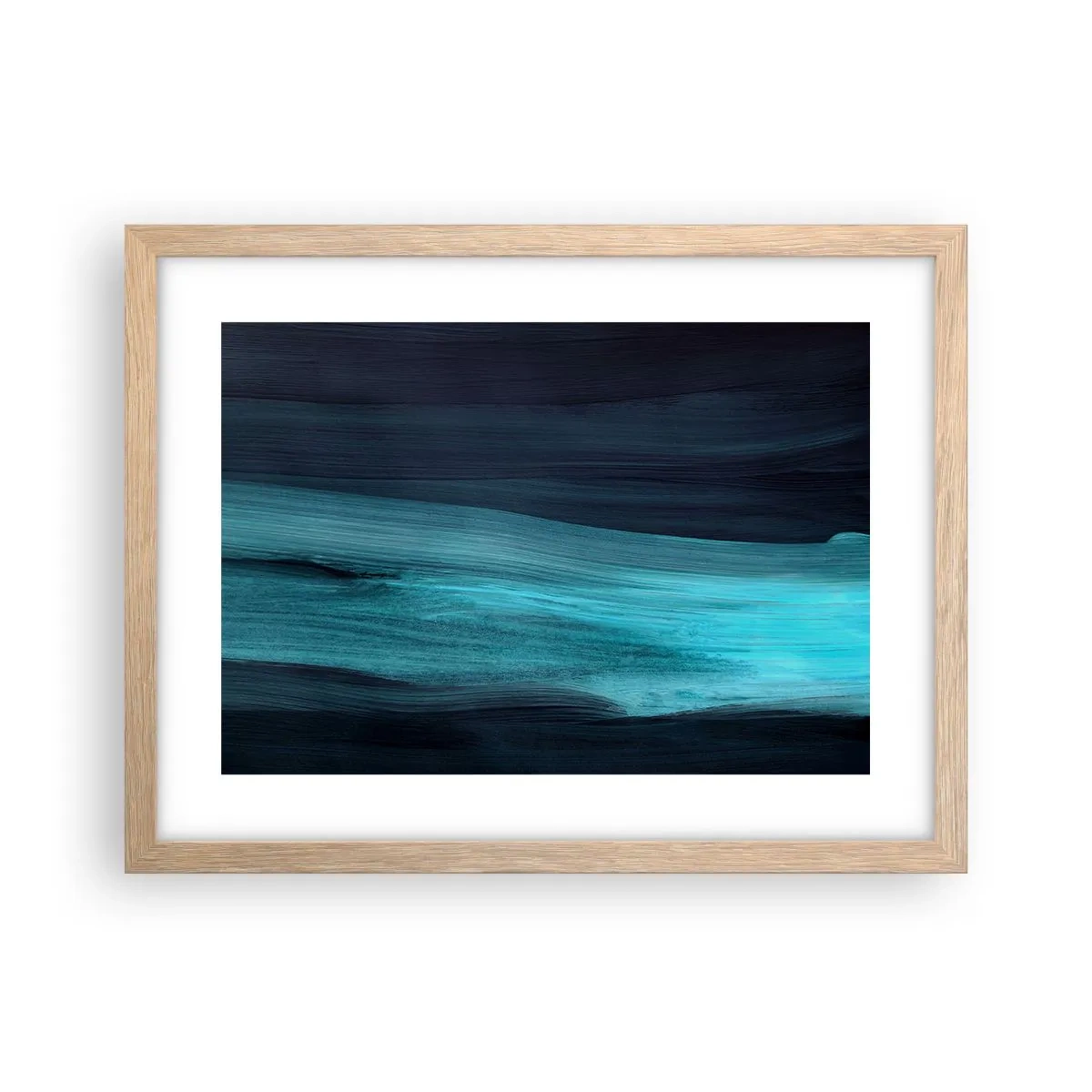 Poster in cornice rovere chiaro - Seguendo la corrente - 40x30 cm