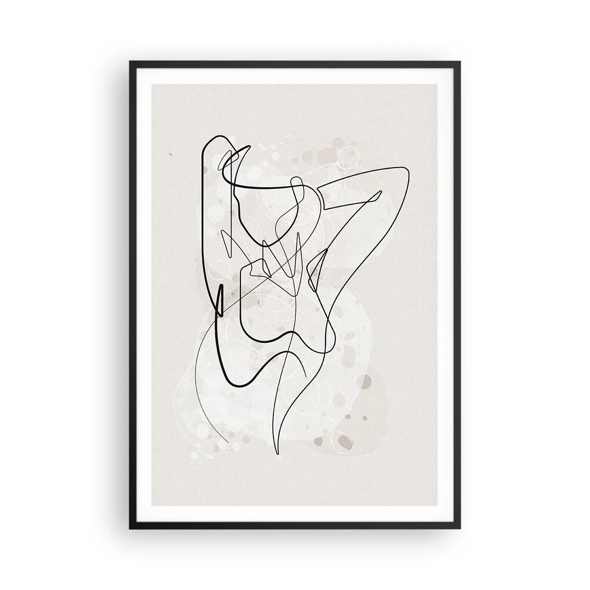 Poster in cornice nera - L'arte della seduzione - 70x100 cm