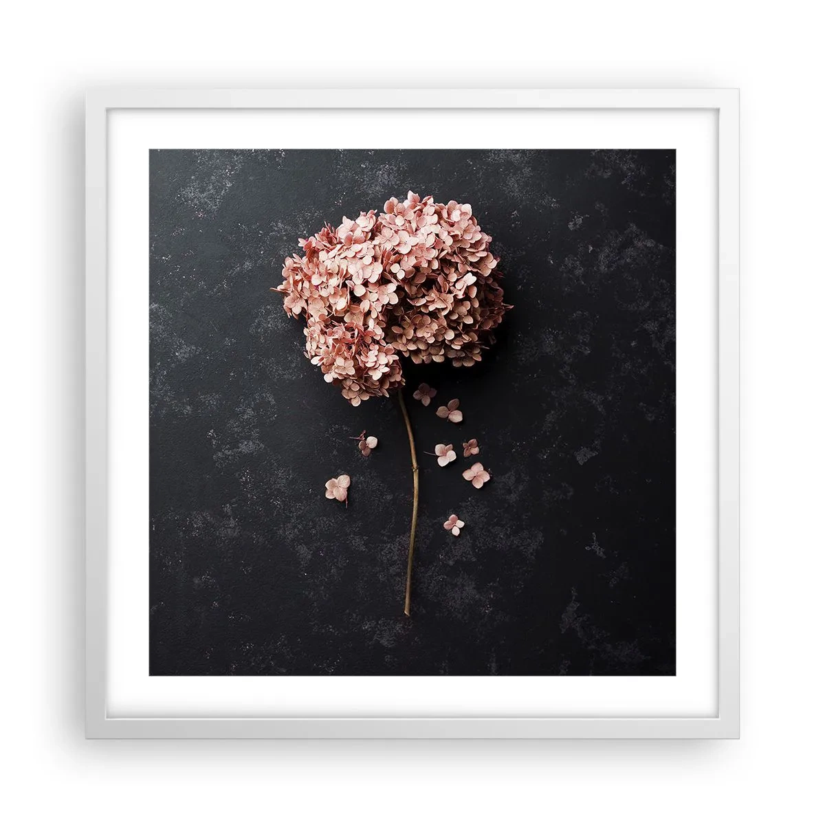 Poster in cornice bianca - Un vero segno romantico - 50x50 cm