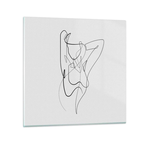 Quadro su vetro - Davvero, come sei... - 70x70 cm