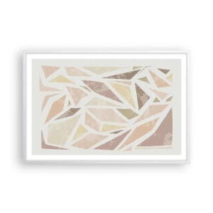 Poster in cornice bianca - Composizione da vetrata - 91x61 cm