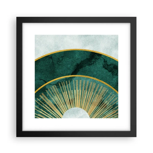 Poster in cornice nera - Un altro sistema solare - 30x30 cm