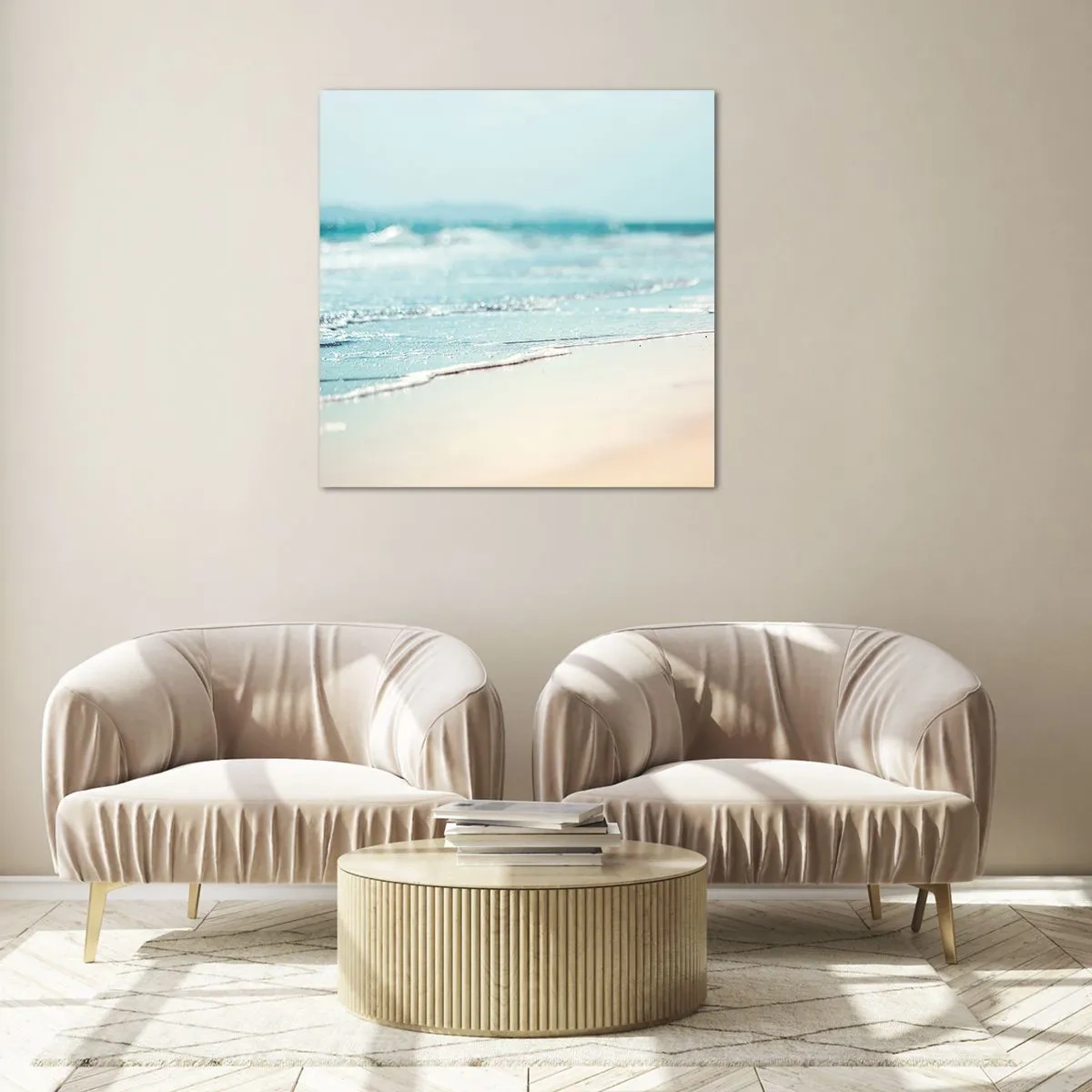 Quadro su vetro - Calore e rumore - 30x30 cm