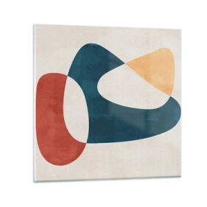 Quadro su vetro - Influenze e metamorfosi - 70x70 cm