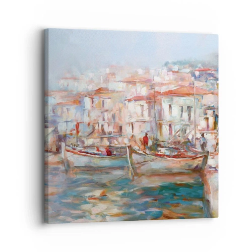 Quadro su tela - Stampe su Tela - Vacanze in pastello - 30x30 cm