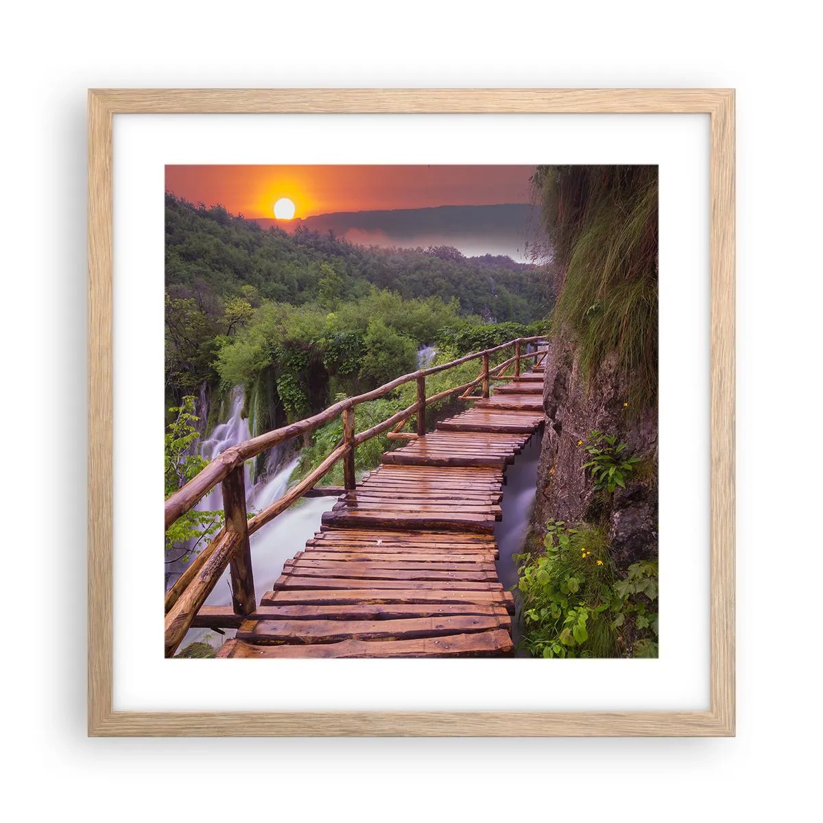 Poster in cornice rovere chiaro - Una bellezza incredibile - 40x40 cm