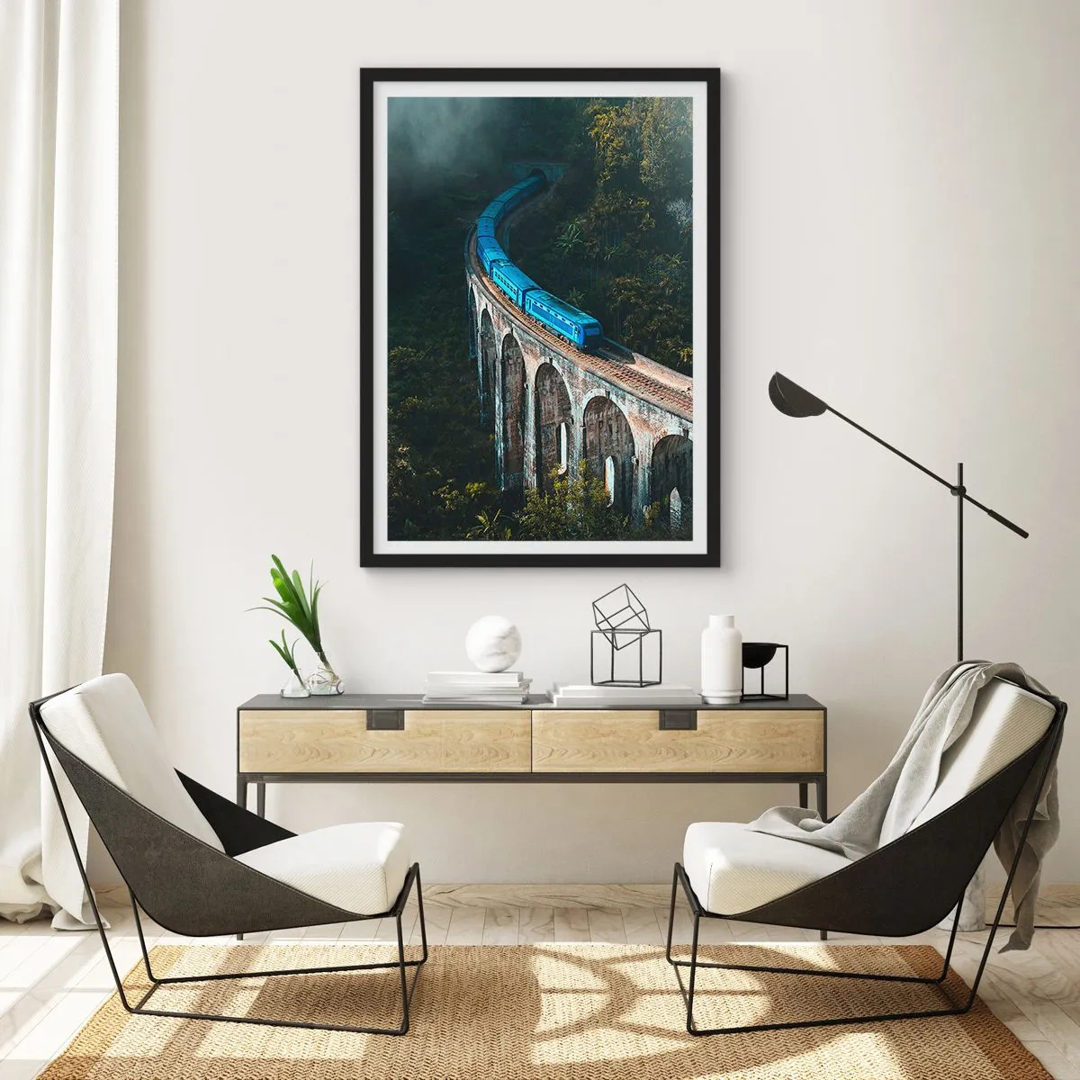 Poster in cornice nera - Attrazione della natura - 61x91 cm