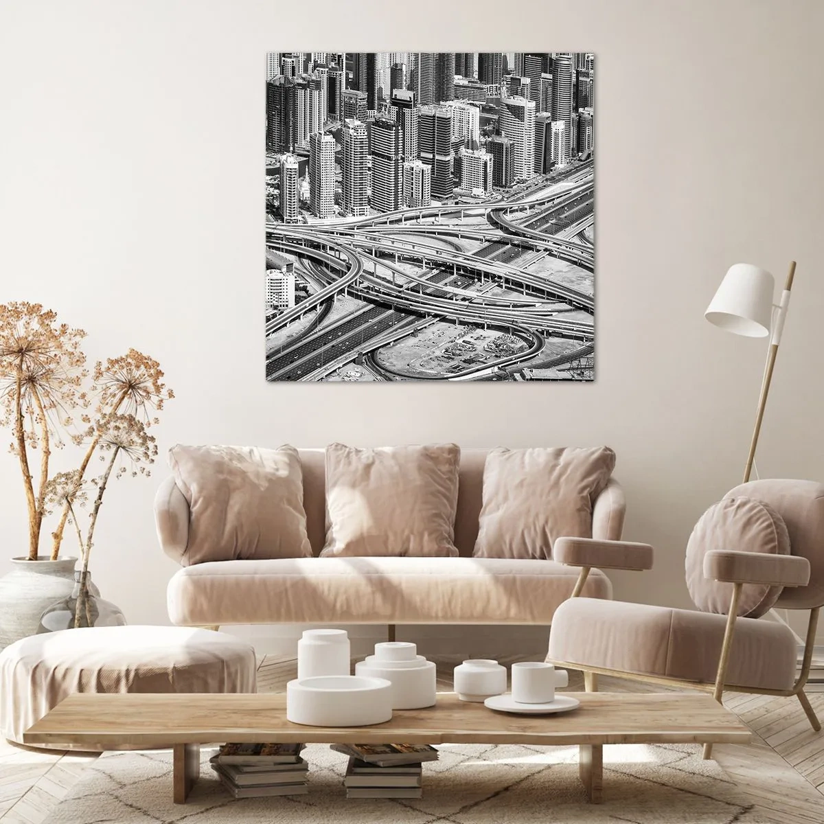 Quadro su tela - Stampe su Tela - Dubai - città impossibile - 30x30 cm