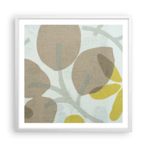 Poster in cornice bianca - Composizione sotto al sole - 60x60 cm