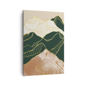 Quadro su tela - Stampe su Tela - Cime d'oro - 70x100 cm