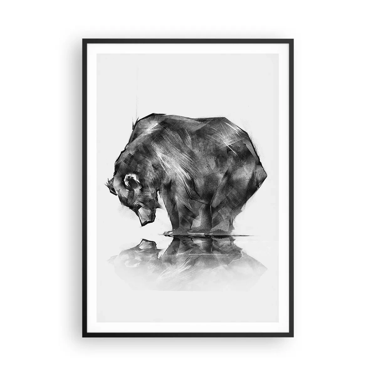 Poster in cornice nera - Fa piacere vedere chi ci è caro - 70x100 cm