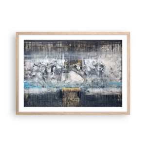 Poster in cornice rovere chiaro - Talvolta è facile, talvolta è difficile - 70x50 cm