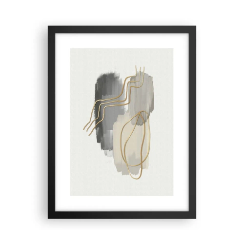 Poster in cornice nera - Durata e movimento - 30x40 cm