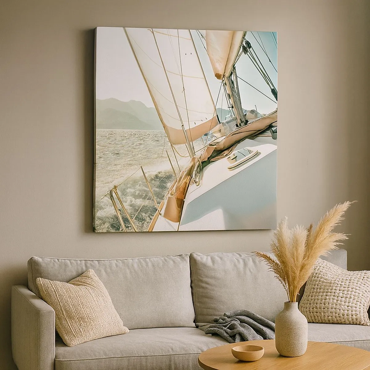 Quadro su tela - Stampe su Tela - A vele spiegate - 30x30 cm