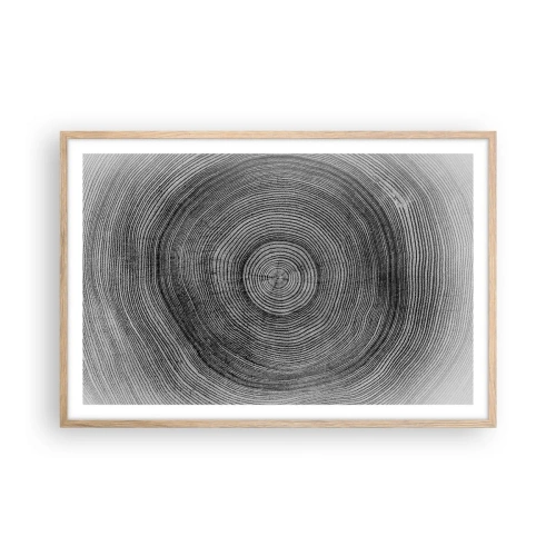 Poster in cornice rovere chiaro - I segni del tempo - 91x61 cm