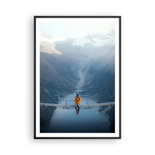 Poster in cornice nera - Colto in sospeso - 70x100 cm