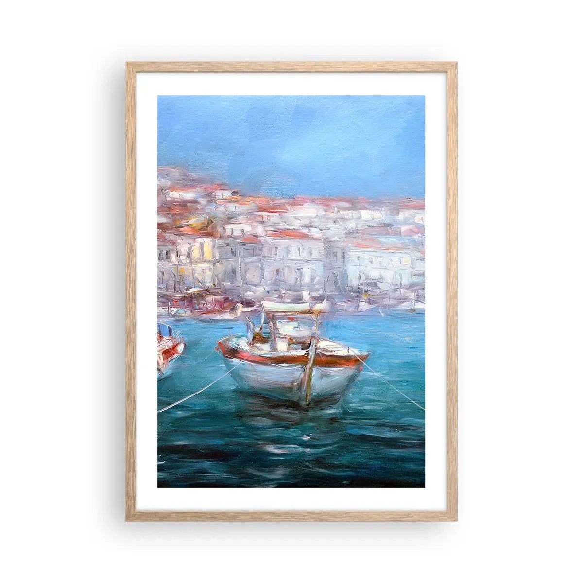 Poster in cornice rovere chiaro - Golfo italiano - 50x70 cm