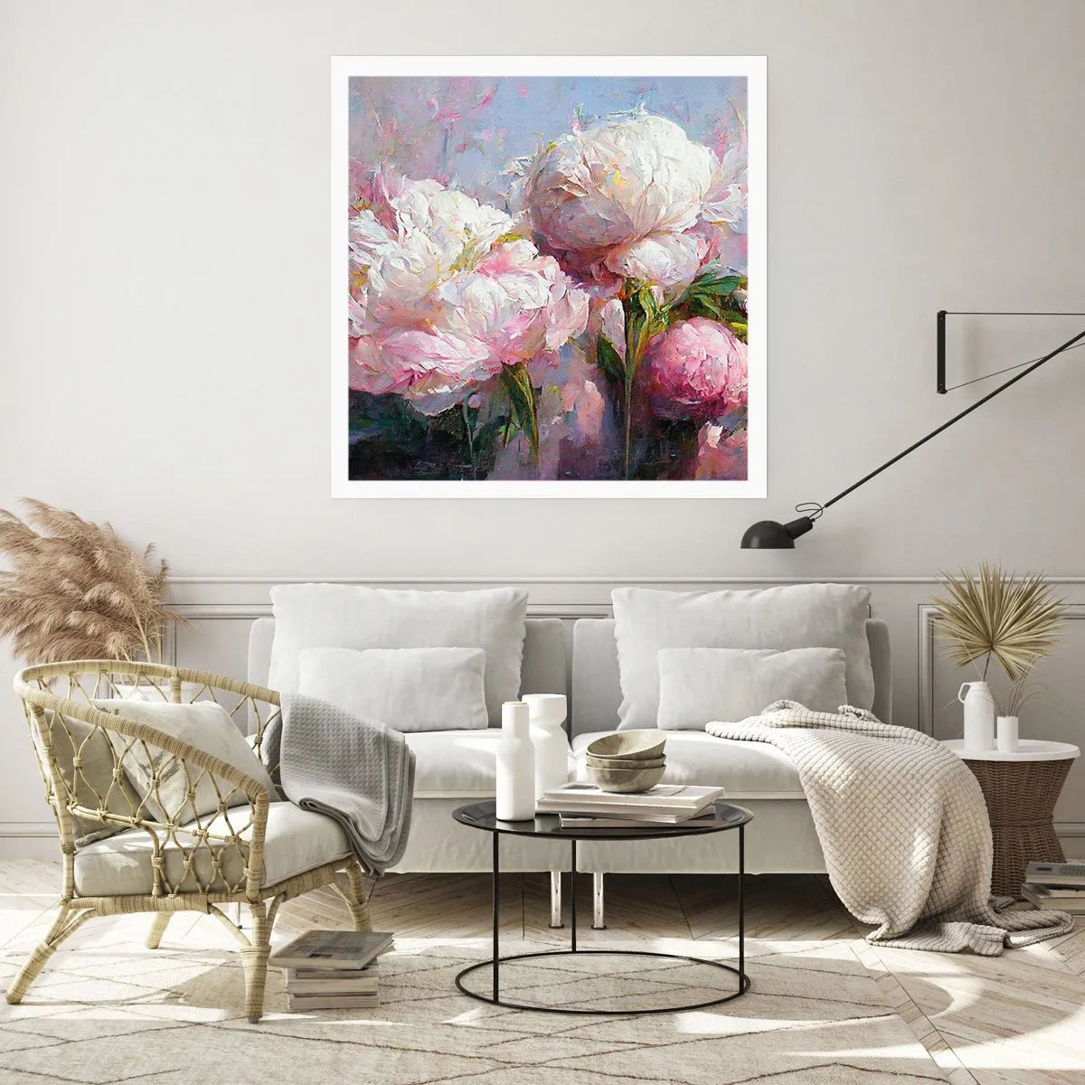 Poster - Un bouquet pieno di vita - 40x40 cm