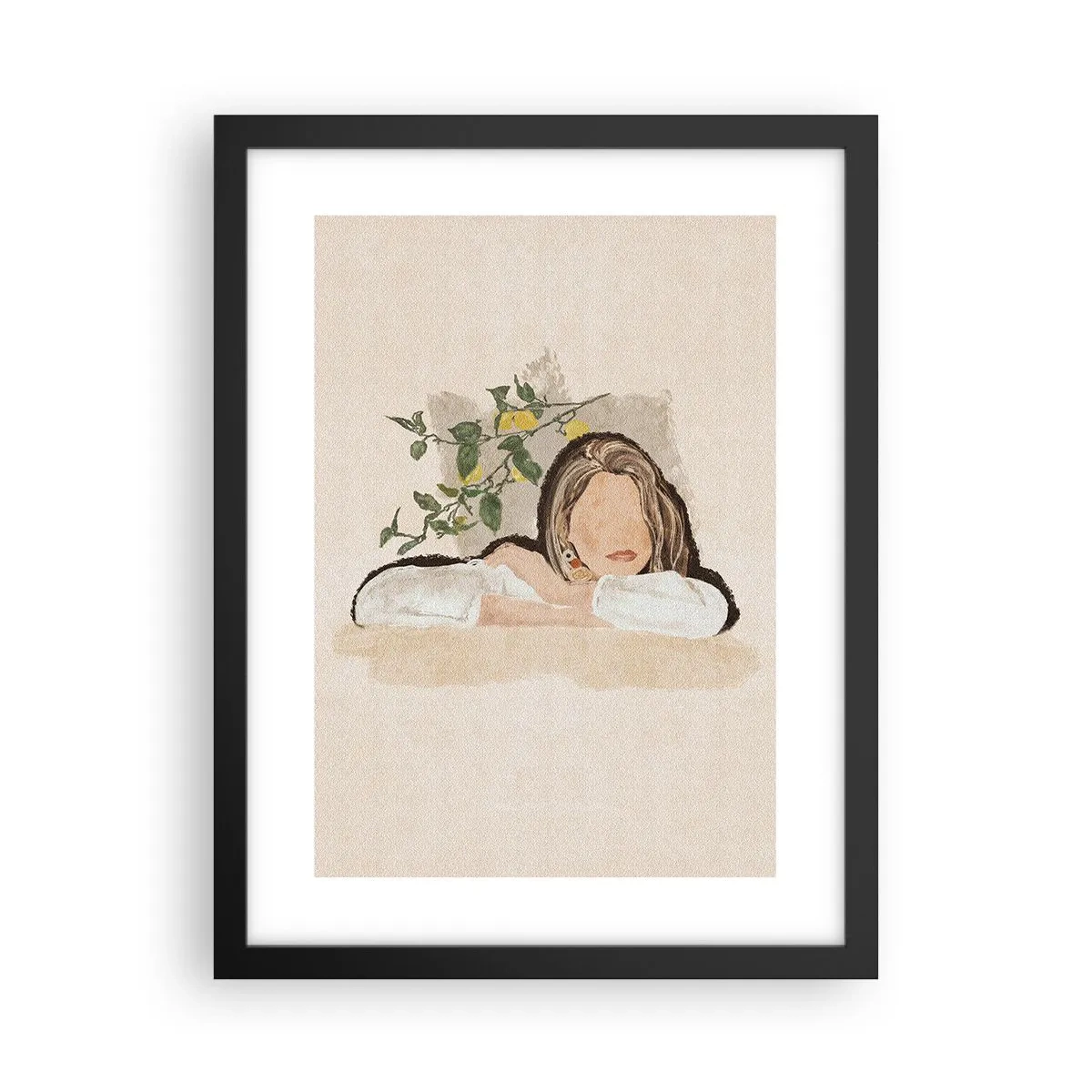 Poster in cornice nera - Bellezza del sud - 30x40 cm