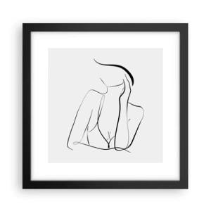 Poster in cornice nera - Sull'onda dei sogni - 30x30 cm