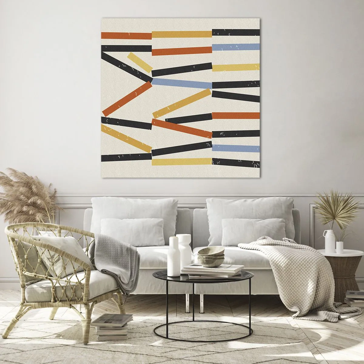 Quadro su vetro - Composizione orizzontale - 50x50 cm