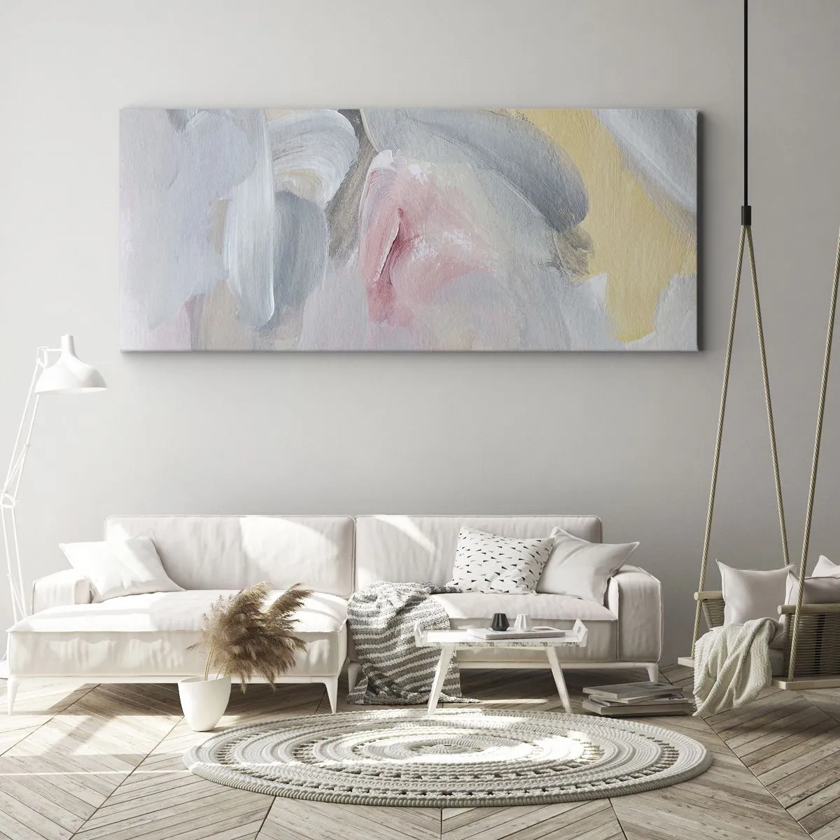 Quadro su tela - Stampe su Tela - Nel mondo pastello - 100x40 cm