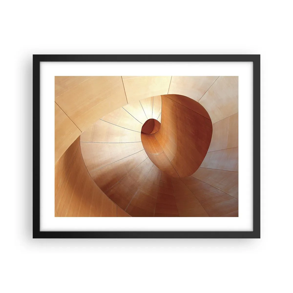 Poster in cornice nera - Serpentina architettonica - 50x40 cm