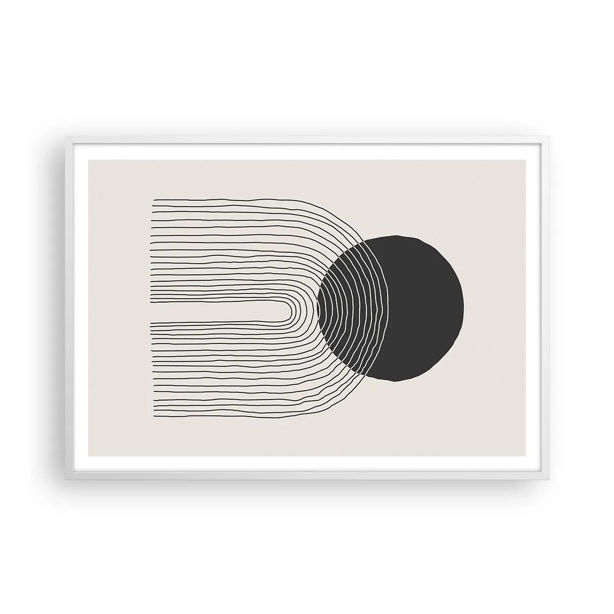 Poster in cornice bianca - Tremore e fiducia - 100x70 cm