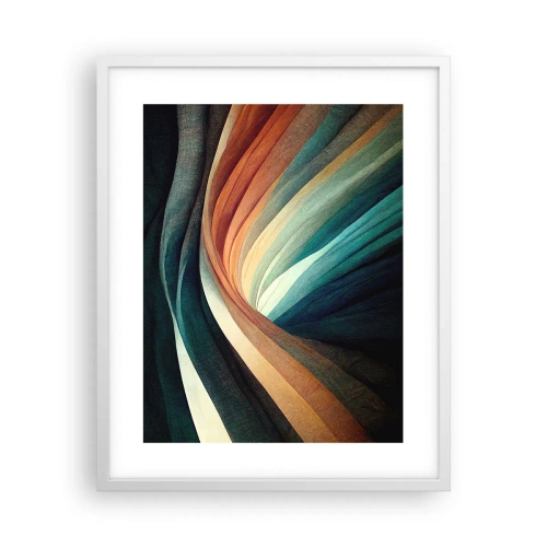 Poster in cornice bianca - Intessuto di colore - 40x50 cm
