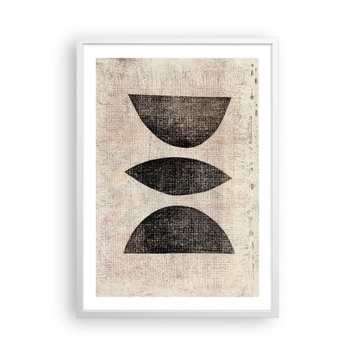 Poster in cornice bianca - Astrazione etnica - 50x70 cm