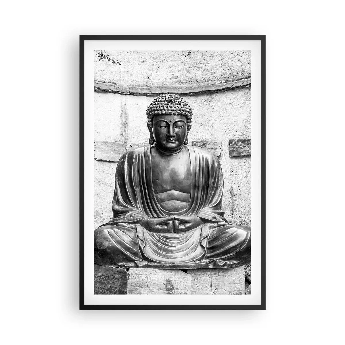 Poster in cornice nera - Alla fonte della pace - 61x91 cm