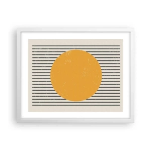 Poster in cornice bianca - La forza della semplicità - 50x40 cm